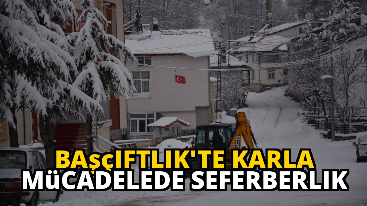 Başçiftlik'te Karla Mücadelede Seferberlik