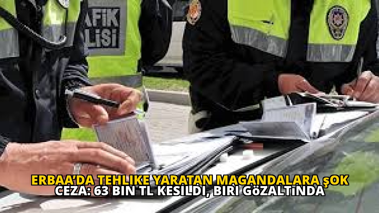 Erbaa’da tehlike yaratan magandalara şok ceza: 63 bin TL kesildi, biri gözaltında