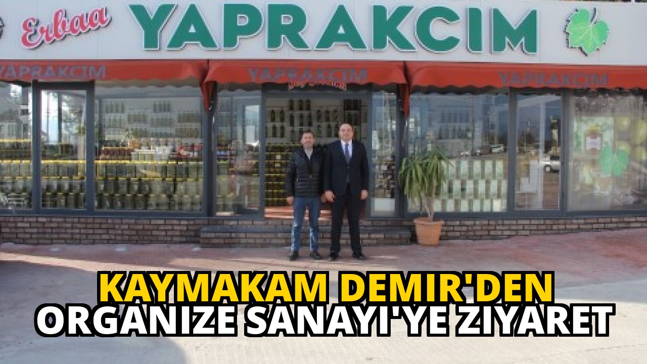 Kaymakam Demir'den Organize Sanayi'ye Ziyaret