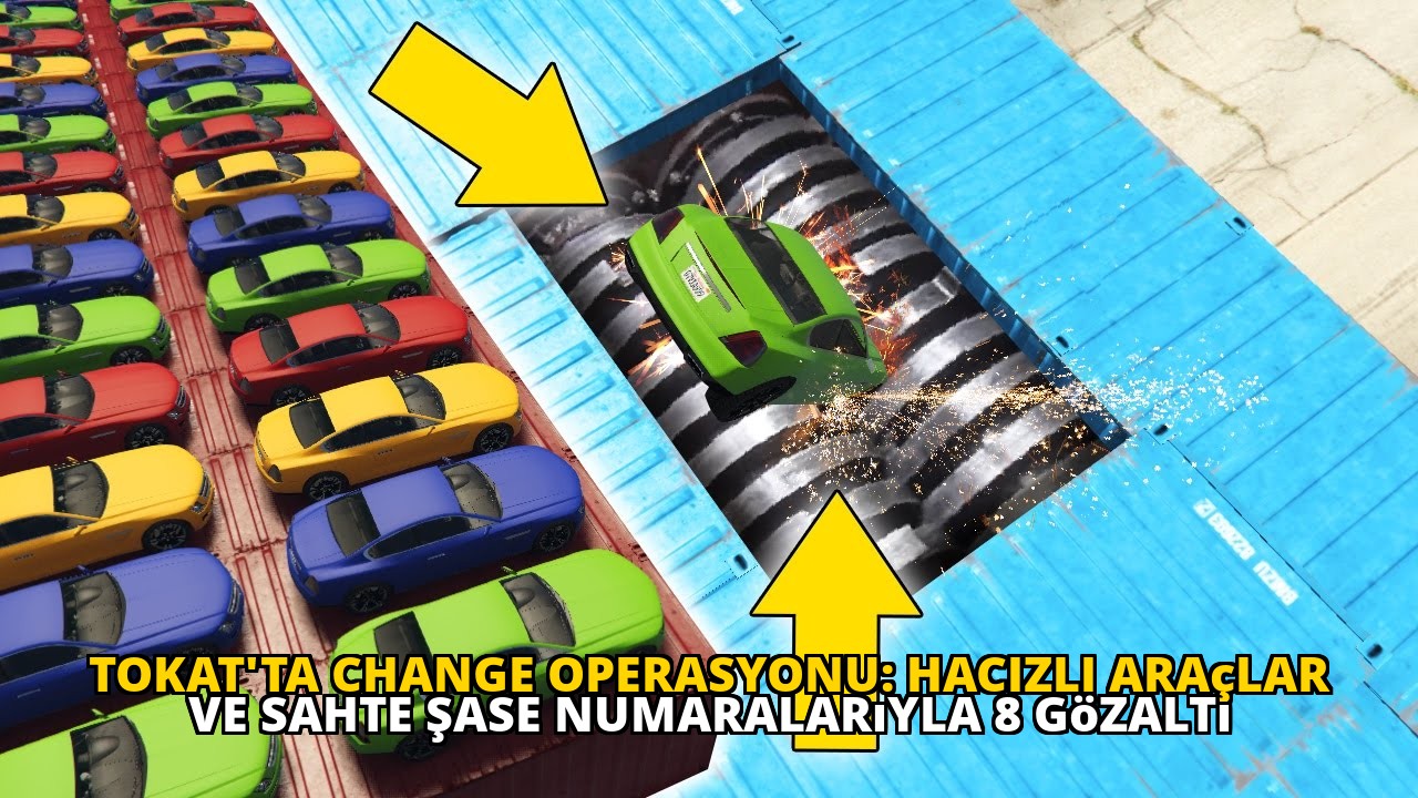 Tokat'ta Change Operasyonu: Hacizli Araçlar ve Sahte Şase Numaralarıyla 8 Gözaltı