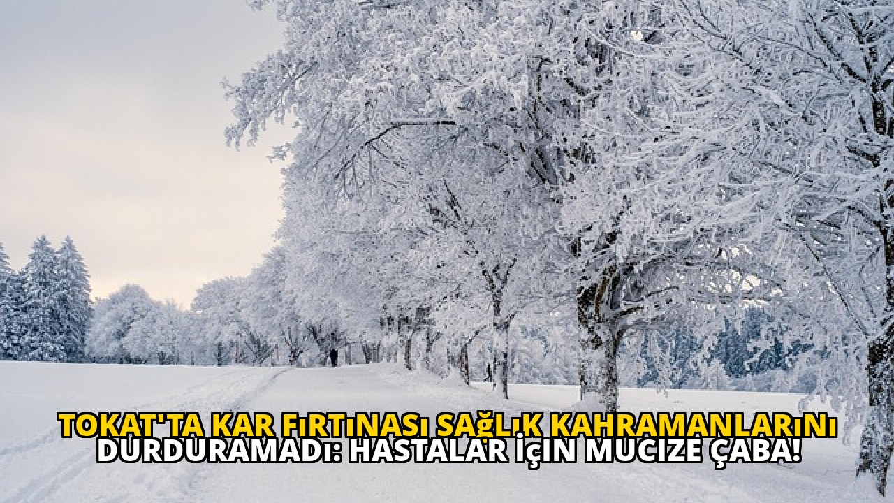 Tokat'ta Kar Fırtınası Sağlık Kahramanlarını Durduramadı: Hastalar İçin Mucize Çaba!