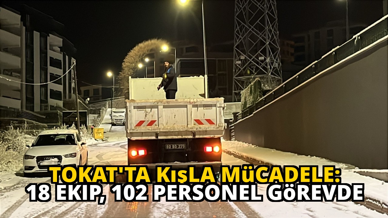 Tokat'ta Kışla Mücadele: 18 Ekip, 102 Personel Görevde