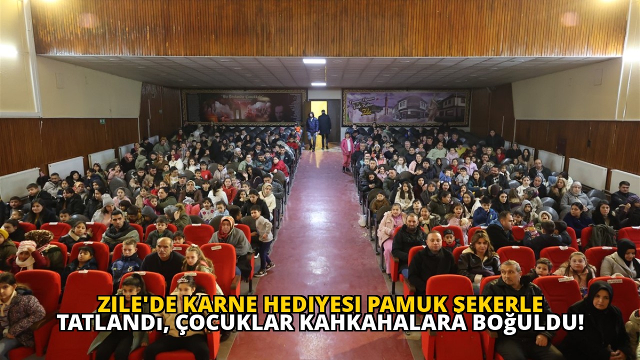 Zile'de Karne Hediyesi Pamuk Şekerle Tatlandı, Çocuklar Kahkahalara Boğuldu!